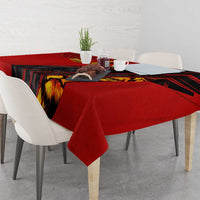 Belgium Football 2024 Tablecloth Trophy Wing Style - Wonder Print Shop