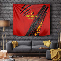 Belgium Football 2024 Tapestry Trophy Wing Style - Wonder Print Shop