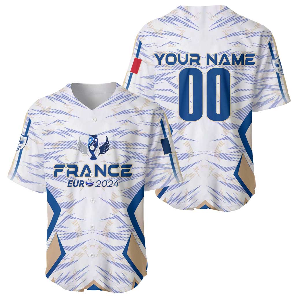 Personalized France Football 2024 Baseball Jersey Trophy Wing Style - Wonder Print Shop