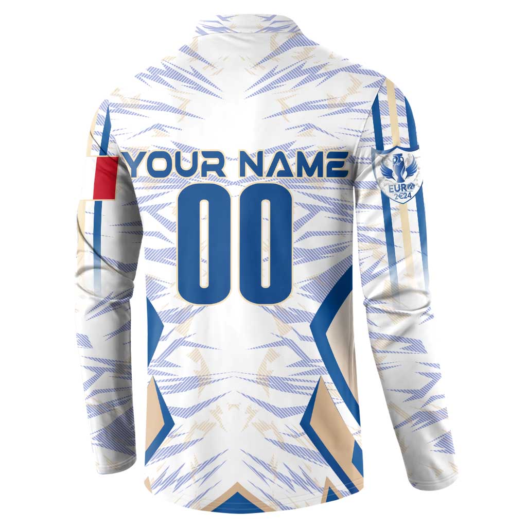 Personalized France Football 2024 Button Sweatshirt Trophy Wing Style - Wonder Print Shop