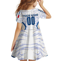 Personalized France Football 2024 Family Matching Off Shoulder Short Dress and Hawaiian Shirt Trophy Wing Style - Wonder Print Shop
