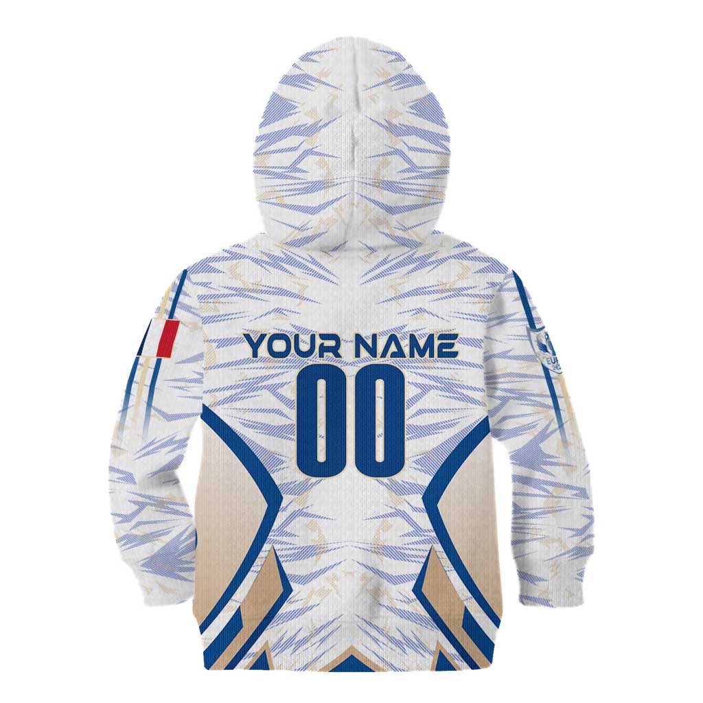 Personalized France Football 2024 Kid Hoodie Trophy Wing Style - Wonder Print Shop