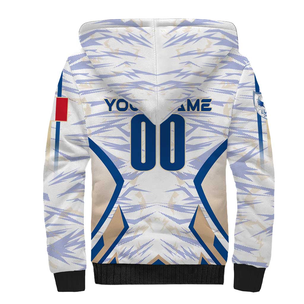 Personalized France Football 2024 Sherpa Hoodie Trophy Wing Style - Wonder Print Shop