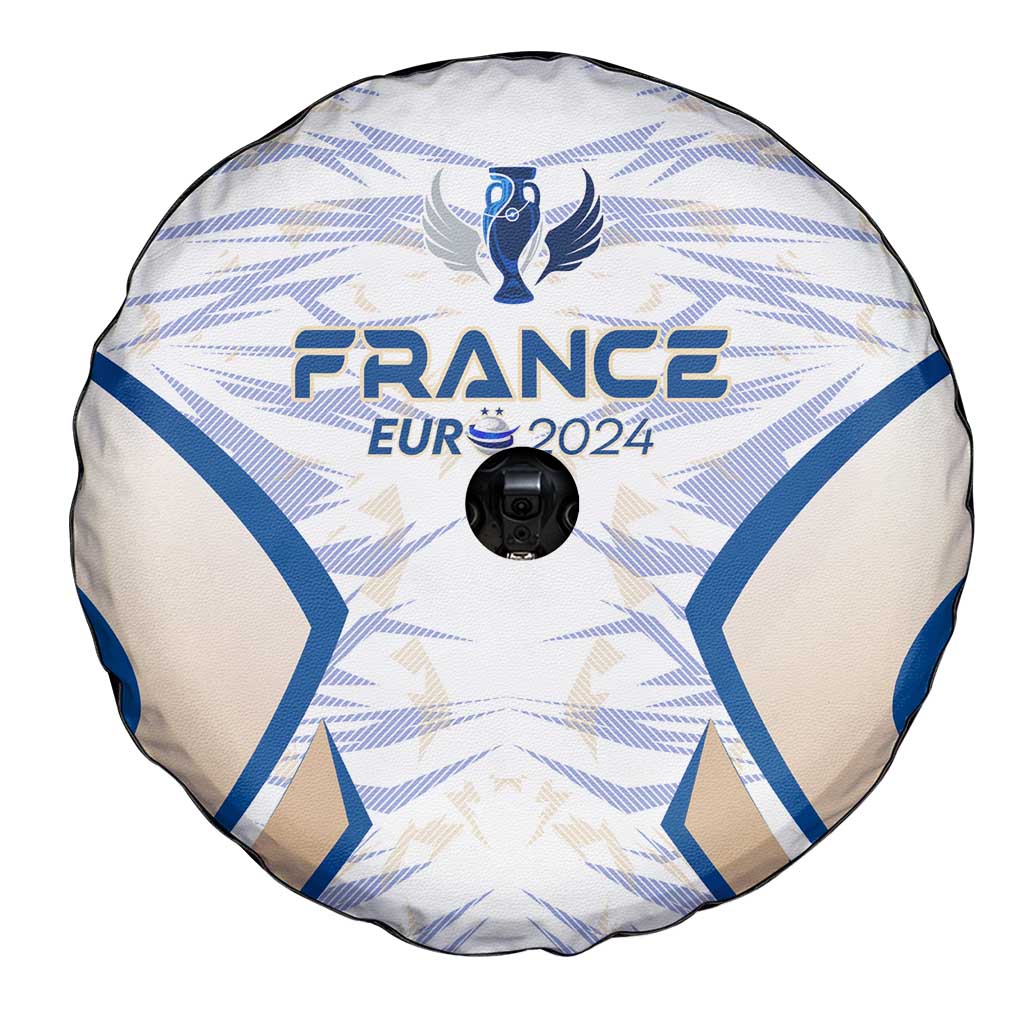 France Football 2024 Spare Tire Cover Trophy Wing Style - Wonder Print Shop