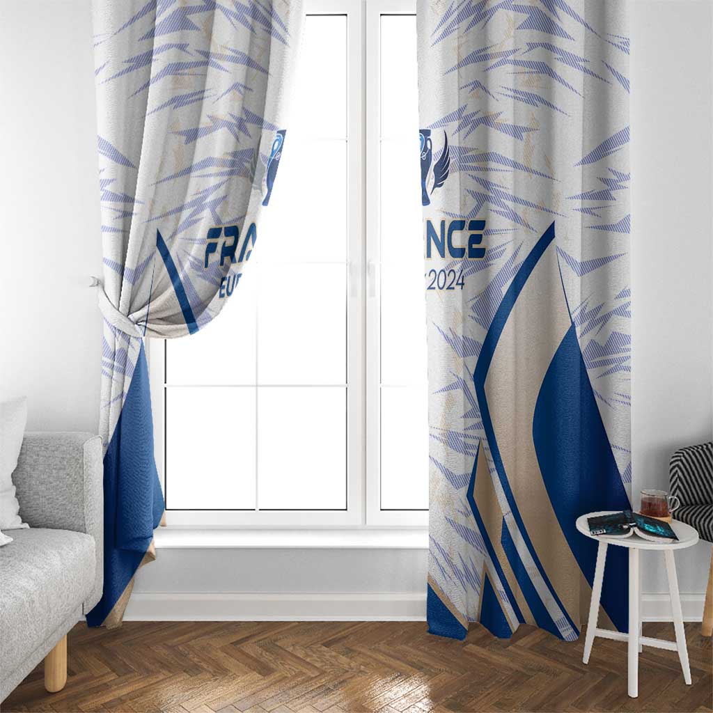 France Football 2024 Window Curtain Trophy Wing Style - Wonder Print Shop