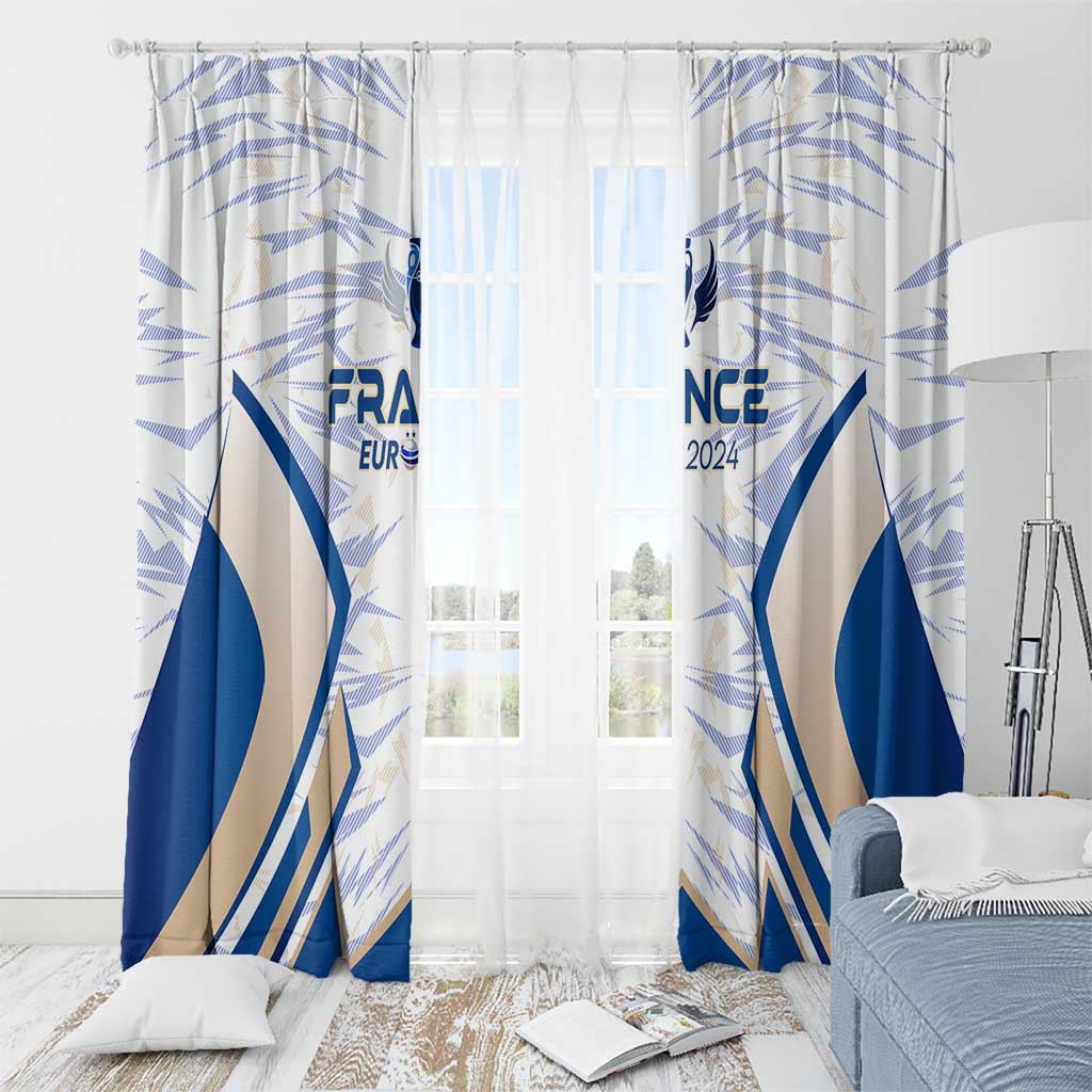 France Football 2024 Window Curtain Trophy Wing Style - Wonder Print Shop