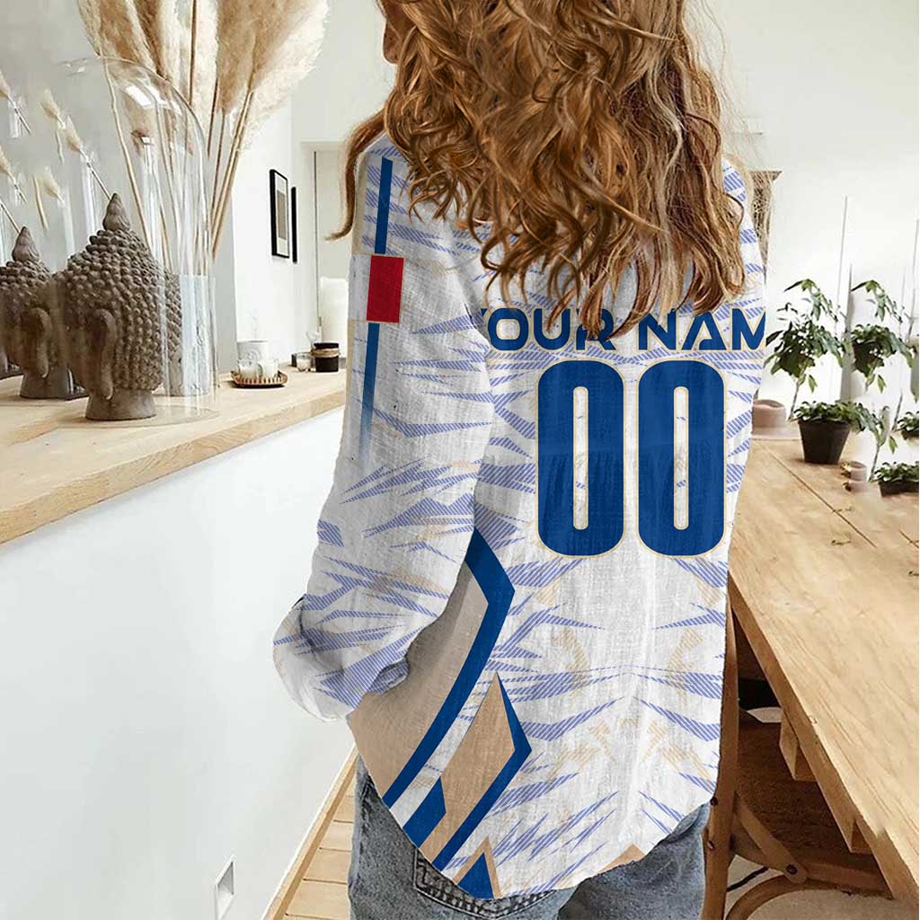 Personalized France Football 2024 Women Casual Shirt Trophy Wing Style - Wonder Print Shop