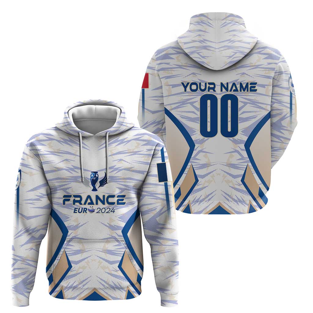 Personalized France Football 2024 Zip Hoodie Trophy Wing Style - Wonder Print Shop