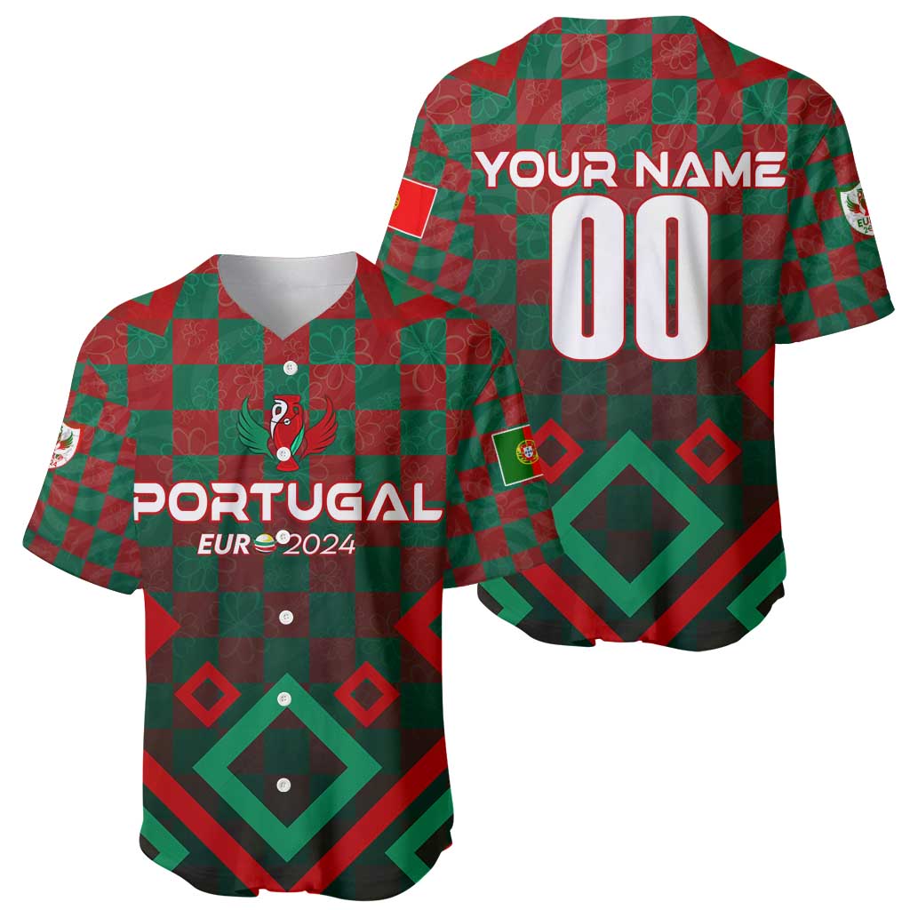 Personalized Portugal Football 2024 Baseball Jersey Trophy Wing Style - Wonder Print Shop