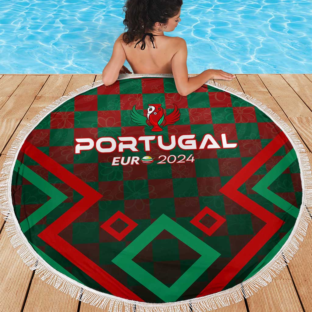 Portugal Football 2024 Beach Blanket Trophy Wing Style - Wonder Print Shop