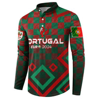 Personalized Portugal Football 2024 Button Sweatshirt Trophy Wing Style - Wonder Print Shop