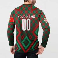 Personalized Portugal Football 2024 Button Sweatshirt Trophy Wing Style - Wonder Print Shop