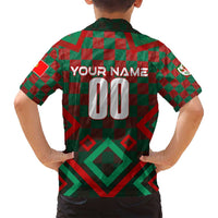 Personalized Portugal Football 2024 Family Matching Long Sleeve Bodycon Dress and Hawaiian Shirt Trophy Wing Style - Wonder Print Shop