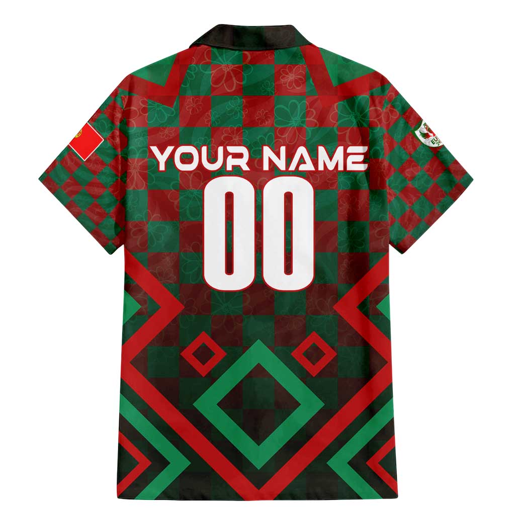 Personalized Portugal Football 2024 Family Matching Mermaid Dress and Hawaiian Shirt Trophy Wing Style - Wonder Print Shop