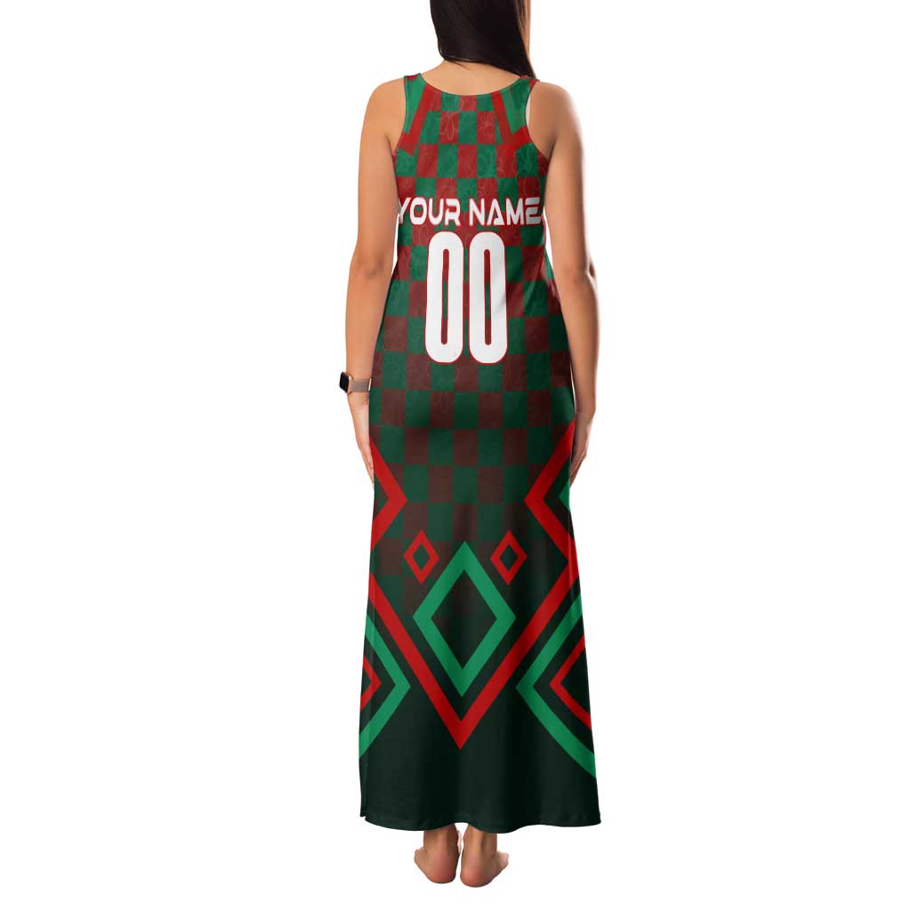 Personalized Portugal Football 2024 Family Matching Tank Maxi Dress and Hawaiian Shirt Trophy Wing Style - Wonder Print Shop