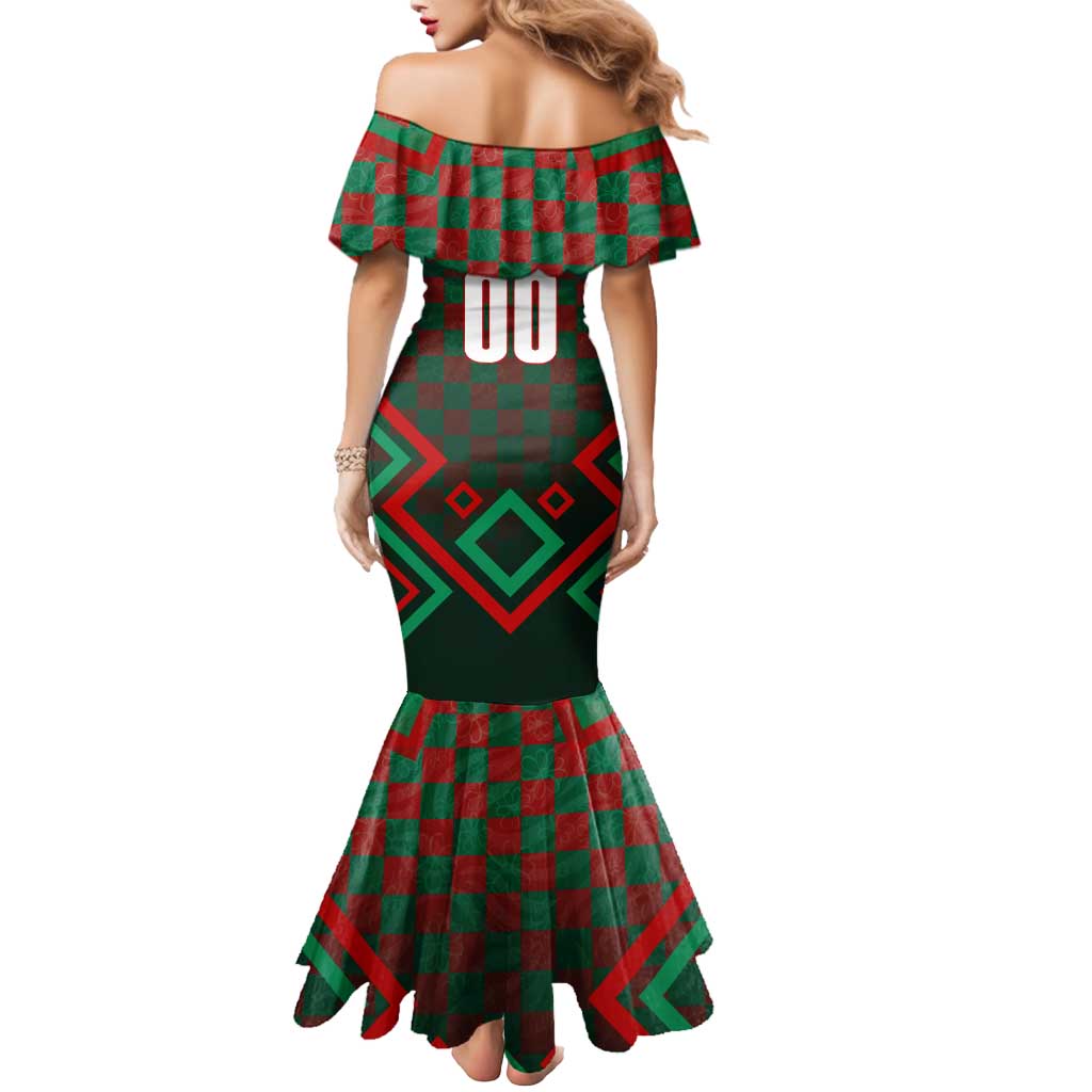 Personalized Portugal Football 2024 Mermaid Dress Trophy Wing Style - Wonder Print Shop