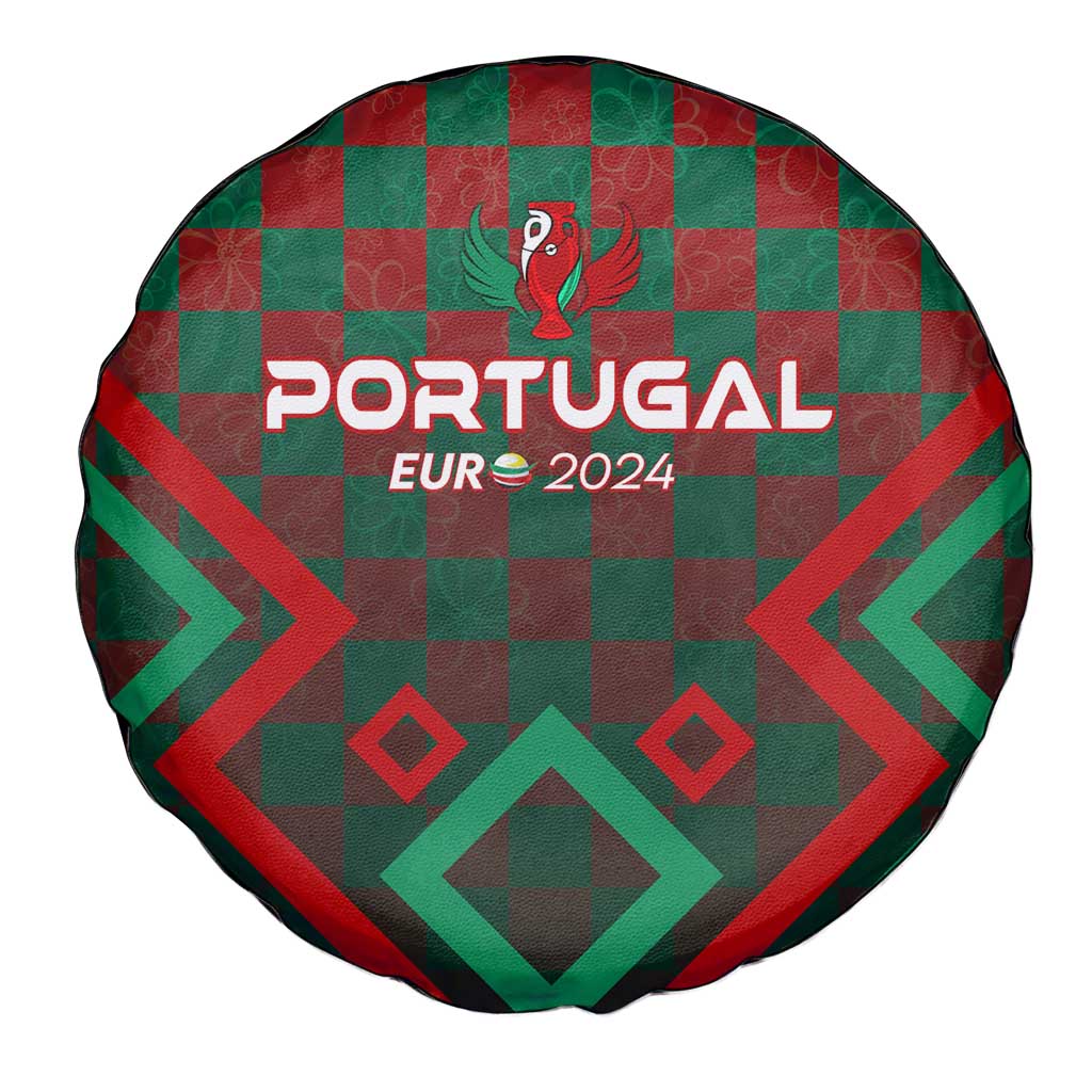 Portugal Football 2024 Spare Tire Cover Trophy Wing Style - Wonder Print Shop