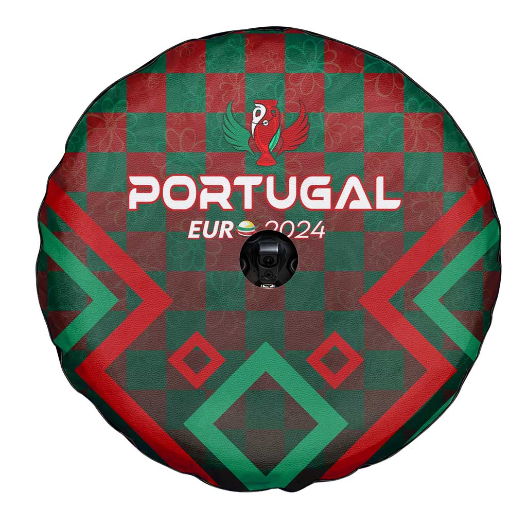Portugal Football 2024 Spare Tire Cover Trophy Wing Style - Wonder Print Shop