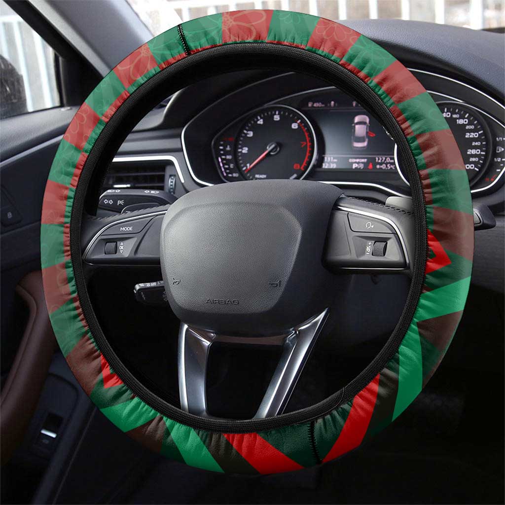 Portugal Football 2024 Steering Wheel Cover Trophy Wing Style - Wonder Print Shop