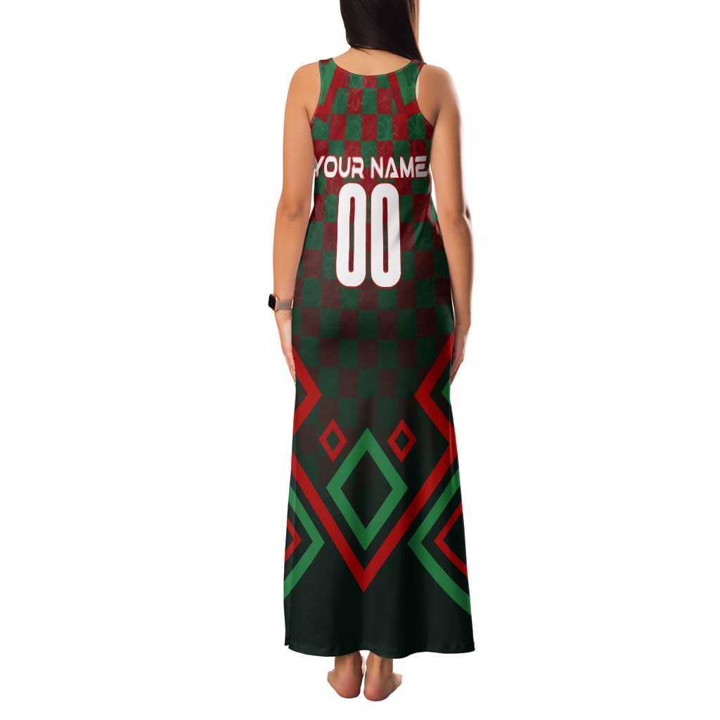 Personalized Portugal Football 2024 Tank Maxi Dress Trophy Wing Style - Wonder Print Shop