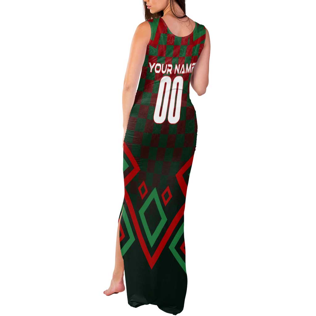 Personalized Portugal Football 2024 Tank Maxi Dress Trophy Wing Style - Wonder Print Shop