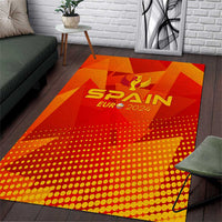 Spain Football 2024 Area Rug Trophy Wing Style - Wonder Print Shop