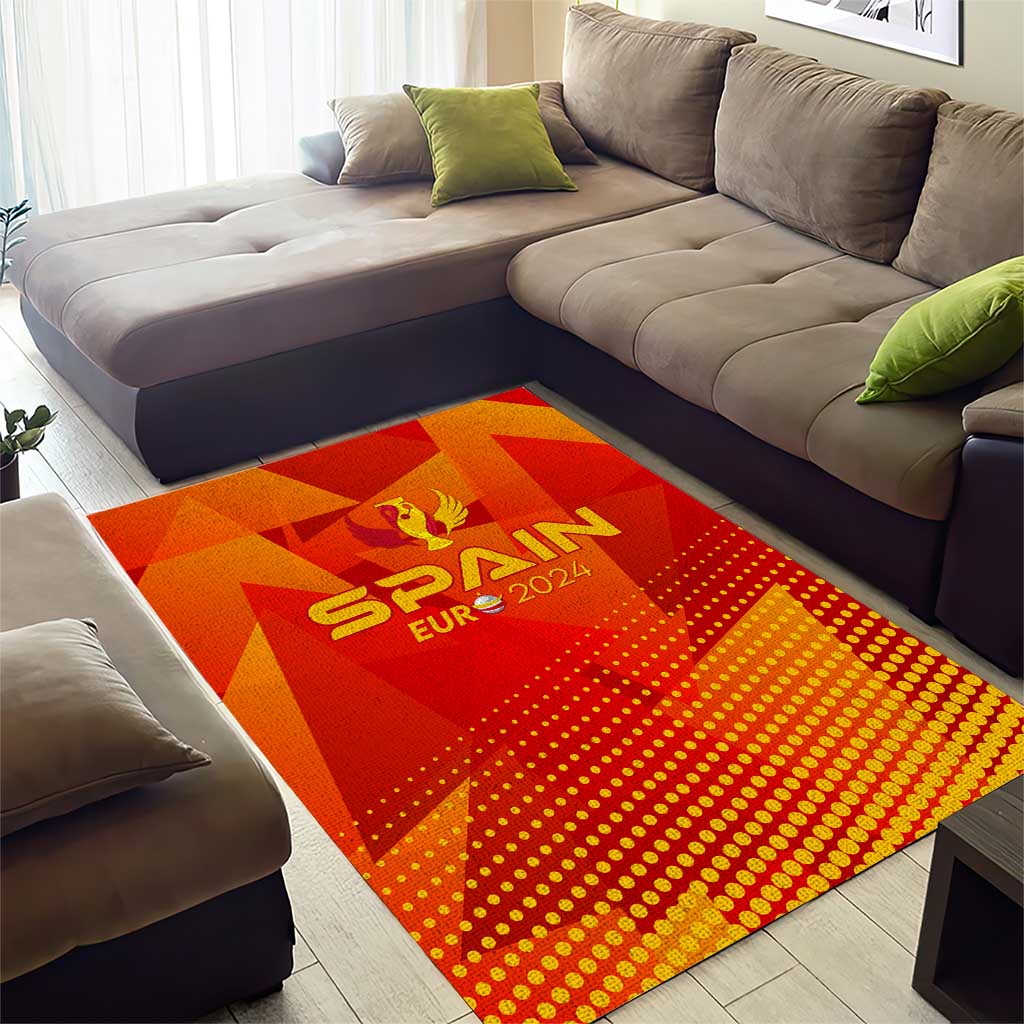 Spain Football 2024 Area Rug Trophy Wing Style - Wonder Print Shop