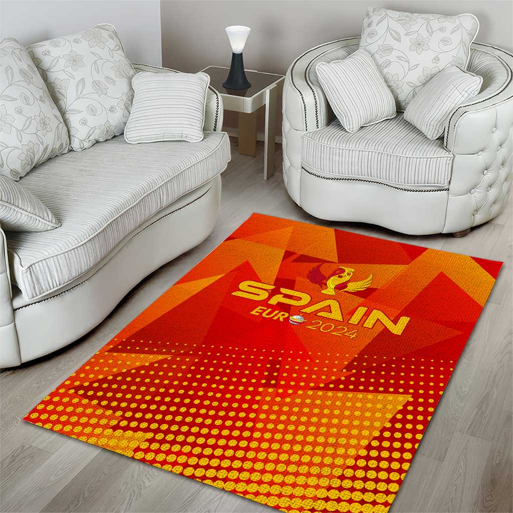 Spain Football 2024 Area Rug Trophy Wing Style - Wonder Print Shop