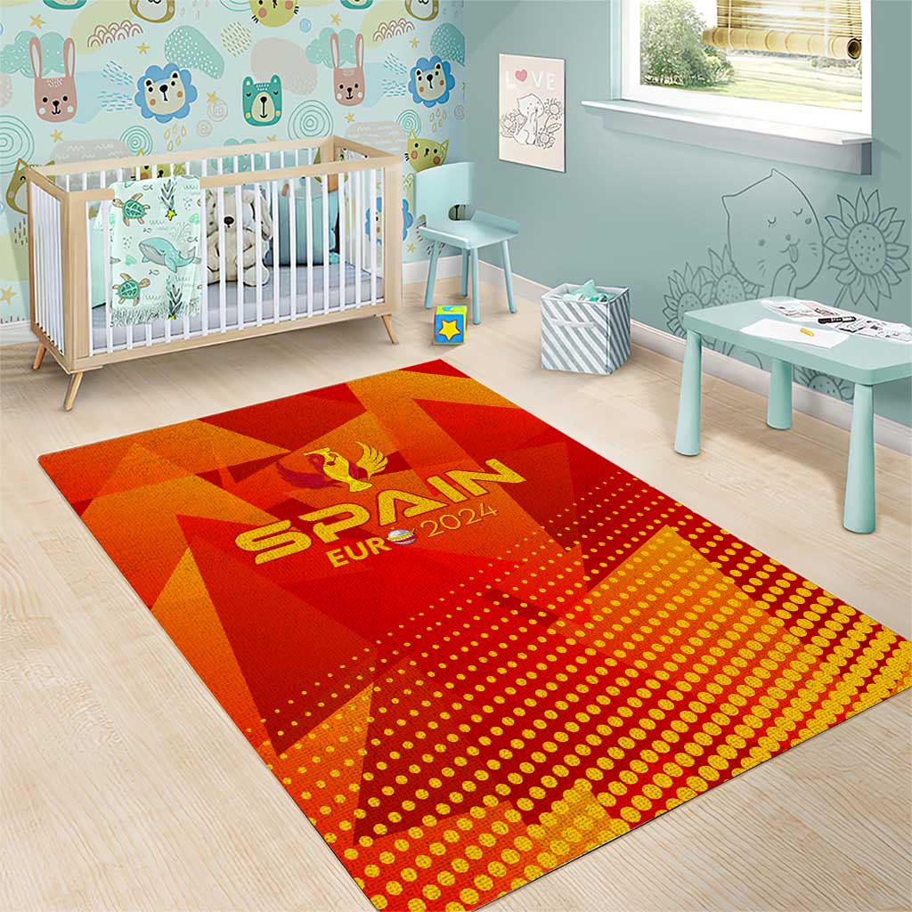 Spain Football 2024 Area Rug Trophy Wing Style - Wonder Print Shop