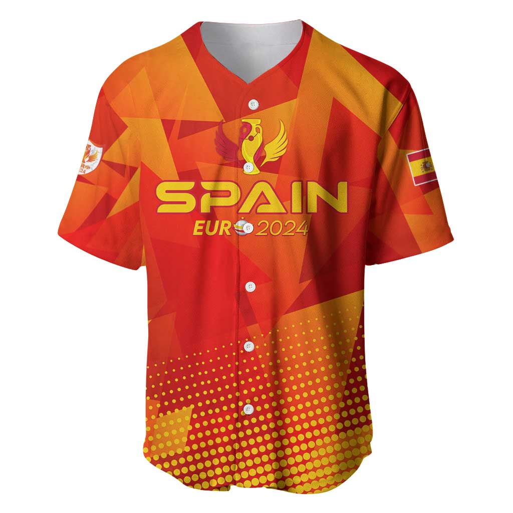 Personalized Spain Football 2024 Baseball Jersey Trophy Wing Style - Wonder Print Shop