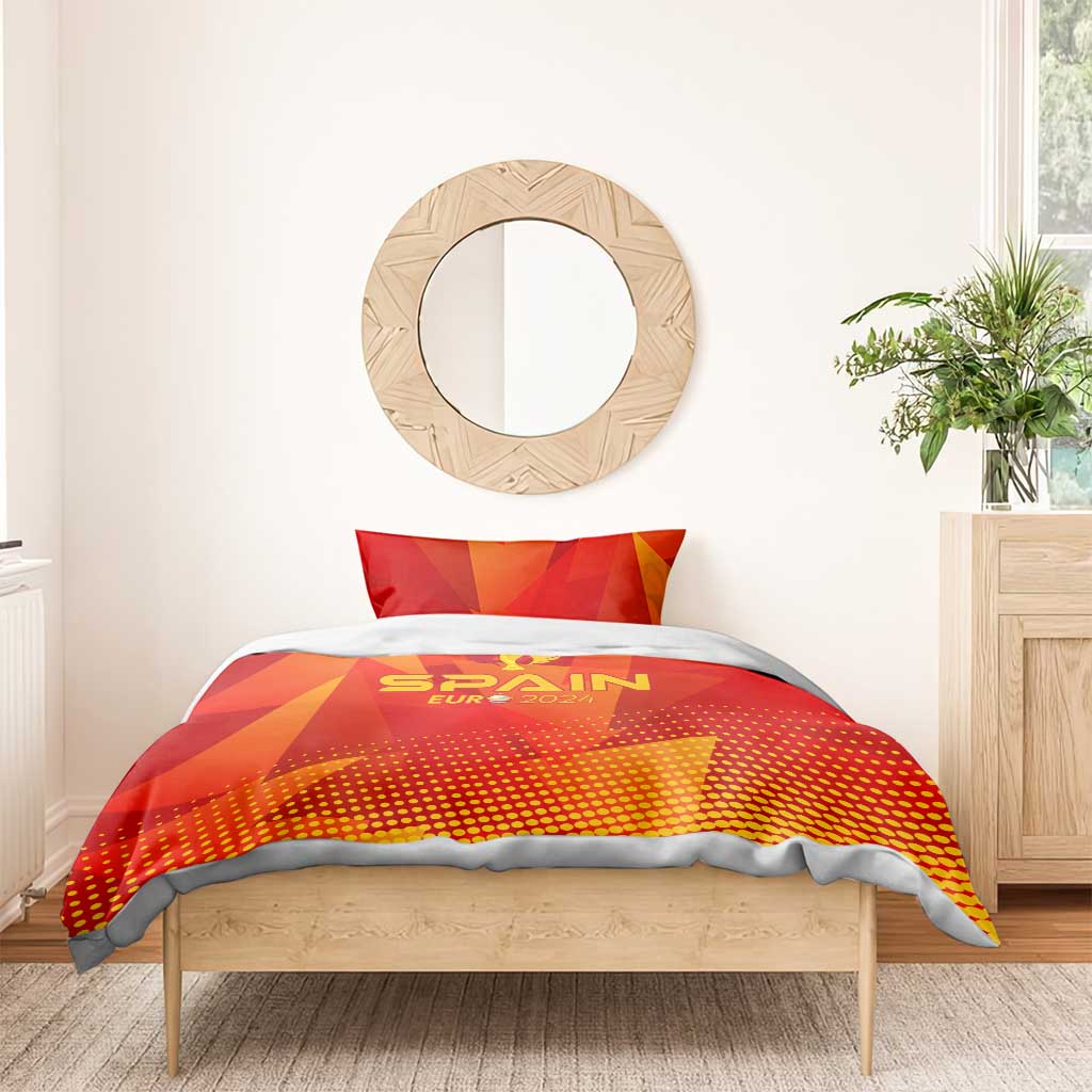 Spain Football 2024 Bedding Set Trophy Wing Style - Wonder Print Shop