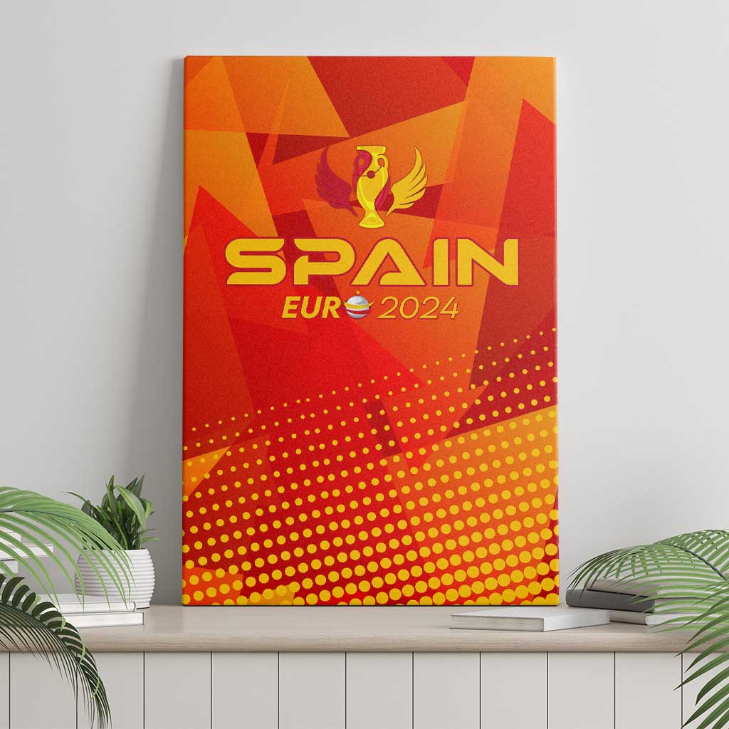 Spain Football 2024 Canvas Wall Art Trophy Wing Style - Wonder Print Shop