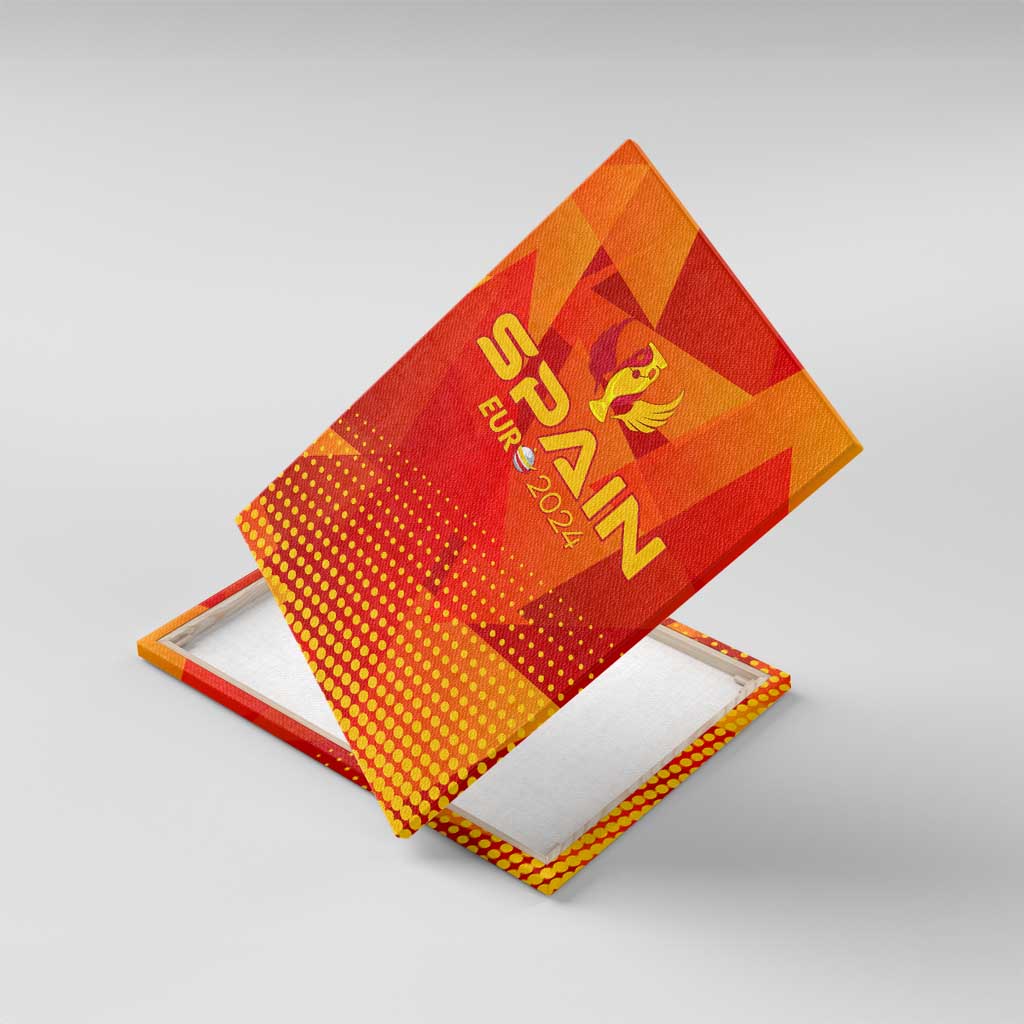 Spain Football 2024 Canvas Wall Art Trophy Wing Style - Wonder Print Shop