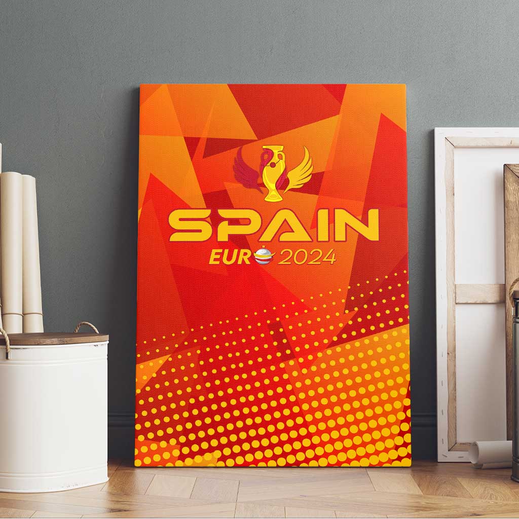 Spain Football 2024 Canvas Wall Art Trophy Wing Style - Wonder Print Shop