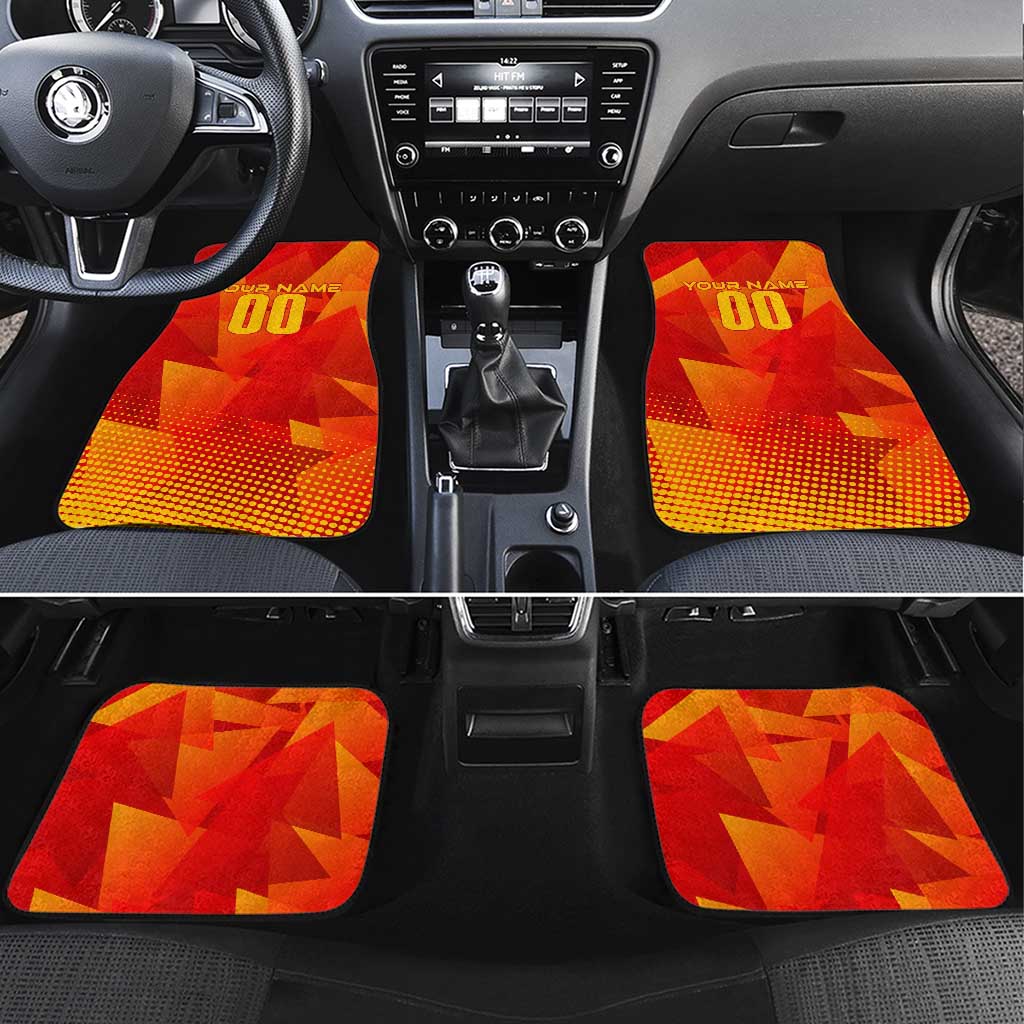 Spain Football 2024 Car Mats Trophy Wing Style - Wonder Print Shop