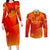 Personalized Spain Football 2024 Couples Matching Long Sleeve Bodycon Dress and Long Sleeve Button Shirt Trophy Wing Style - Wonder Print Shop