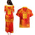 Personalized Spain Football 2024 Couples Matching Puletasi and Hawaiian Shirt Trophy Wing Style - Wonder Print Shop