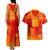Personalized Spain Football 2024 Couples Matching Tank Maxi Dress and Hawaiian Shirt Trophy Wing Style - Wonder Print Shop