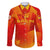 Personalized Spain Football 2024 Family Matching Long Sleeve Bodycon Dress and Hawaiian Shirt Trophy Wing Style - Wonder Print Shop