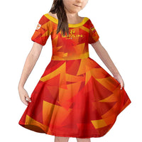 Personalized Spain Football 2024 Family Matching Mermaid Dress and Hawaiian Shirt Trophy Wing Style - Wonder Print Shop