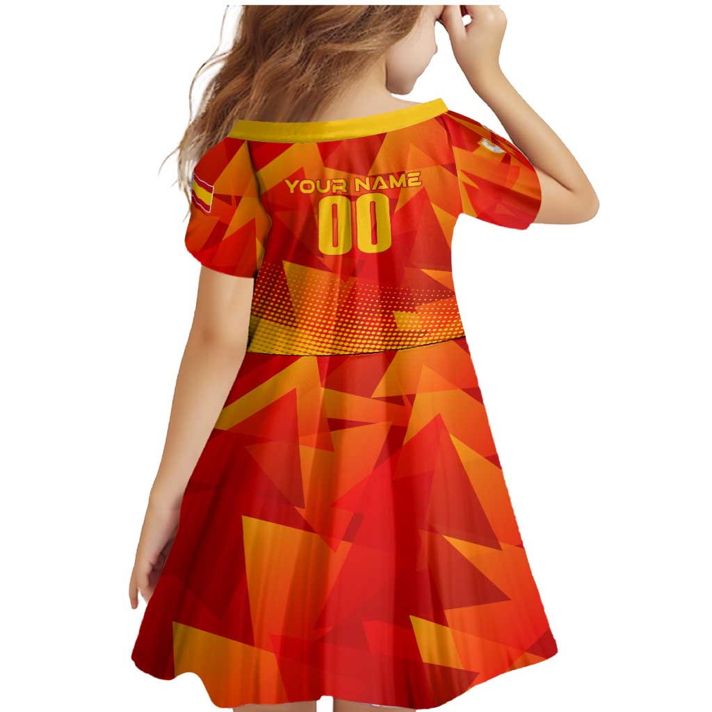 Personalized Spain Football 2024 Family Matching Mermaid Dress and Hawaiian Shirt Trophy Wing Style - Wonder Print Shop