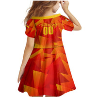 Personalized Spain Football 2024 Family Matching Mermaid Dress and Hawaiian Shirt Trophy Wing Style - Wonder Print Shop