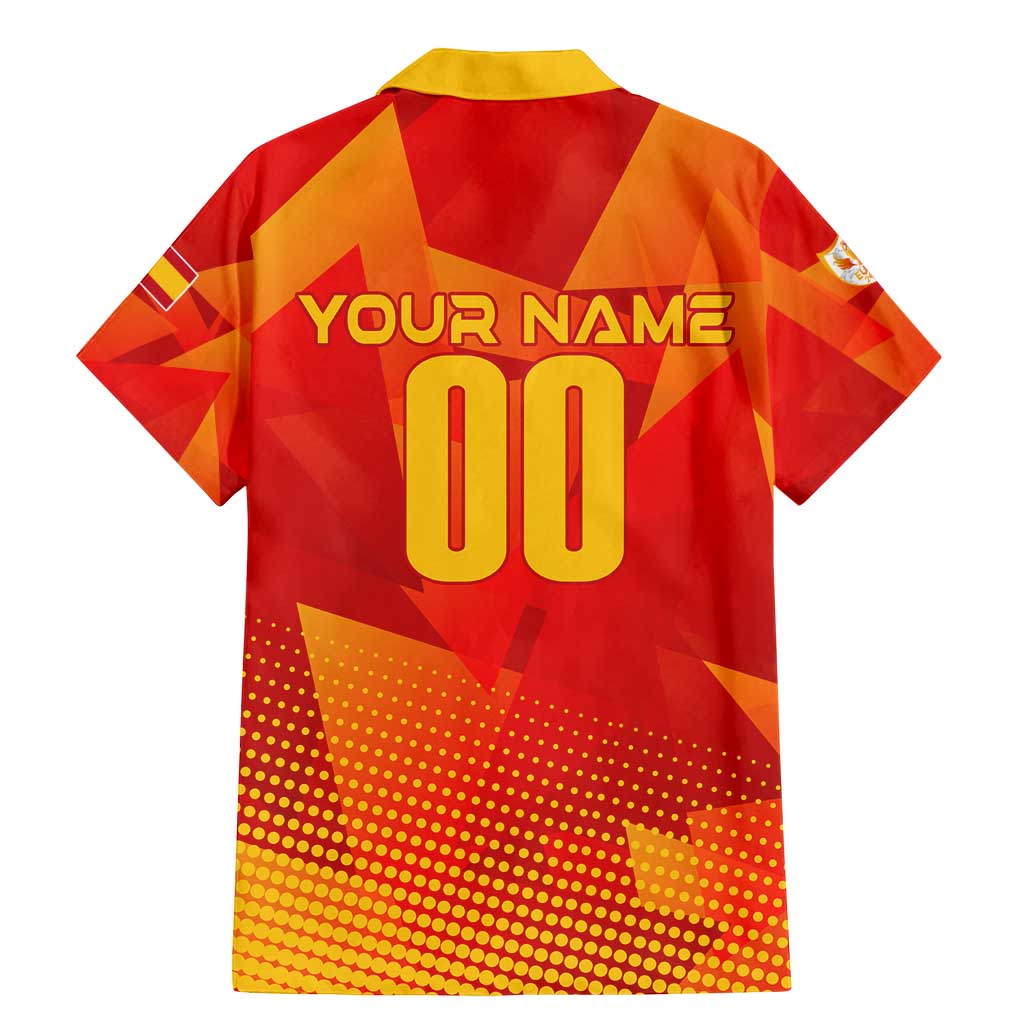 Personalized Spain Football 2024 Family Matching Mermaid Dress and Hawaiian Shirt Trophy Wing Style - Wonder Print Shop
