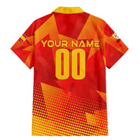 Personalized Spain Football 2024 Family Matching Mermaid Dress and Hawaiian Shirt Trophy Wing Style - Wonder Print Shop