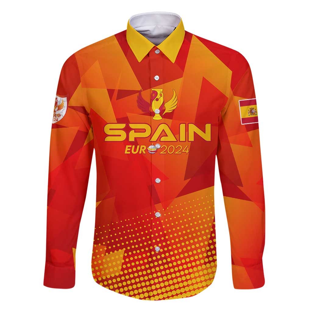 Personalized Spain Football 2024 Family Matching Mermaid Dress and Hawaiian Shirt Trophy Wing Style - Wonder Print Shop