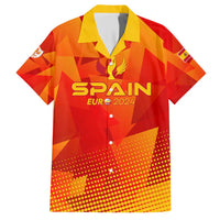 Personalized Spain Football 2024 Family Matching Short Sleeve Bodycon Dress and Hawaiian Shirt Trophy Wing Style - Wonder Print Shop