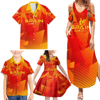 Personalized Spain Football 2024 Family Matching Summer Maxi Dress and Hawaiian Shirt Trophy Wing Style - Wonder Print Shop