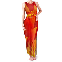 Personalized Spain Football 2024 Family Matching Tank Maxi Dress and Hawaiian Shirt Trophy Wing Style - Wonder Print Shop