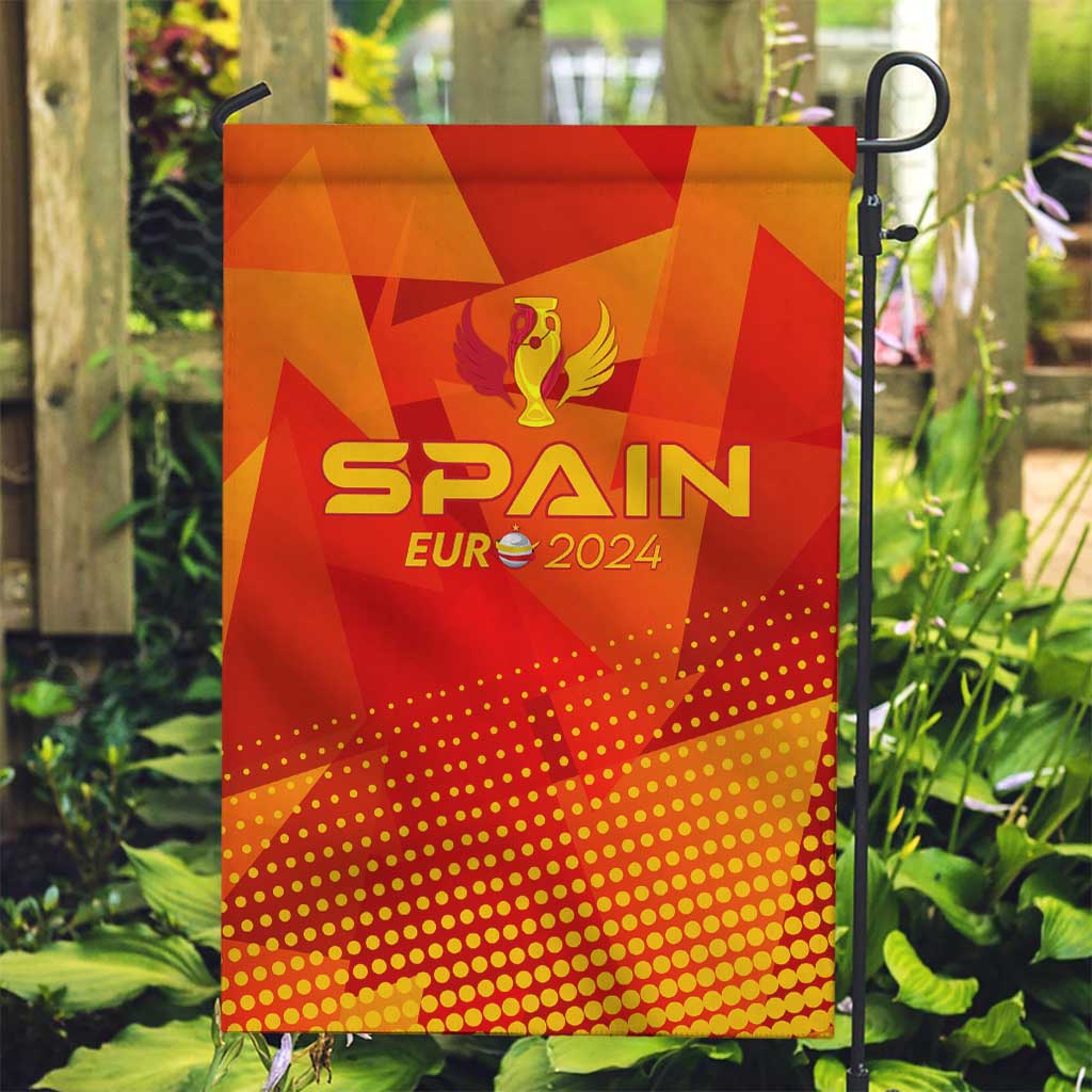 Spain Football 2024 Garden Flag Trophy Wing Style - Wonder Print Shop