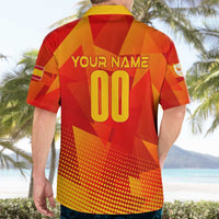 Personalized Spain Football 2024 Hawaiian Shirt Trophy Wing Style - Wonder Print Shop